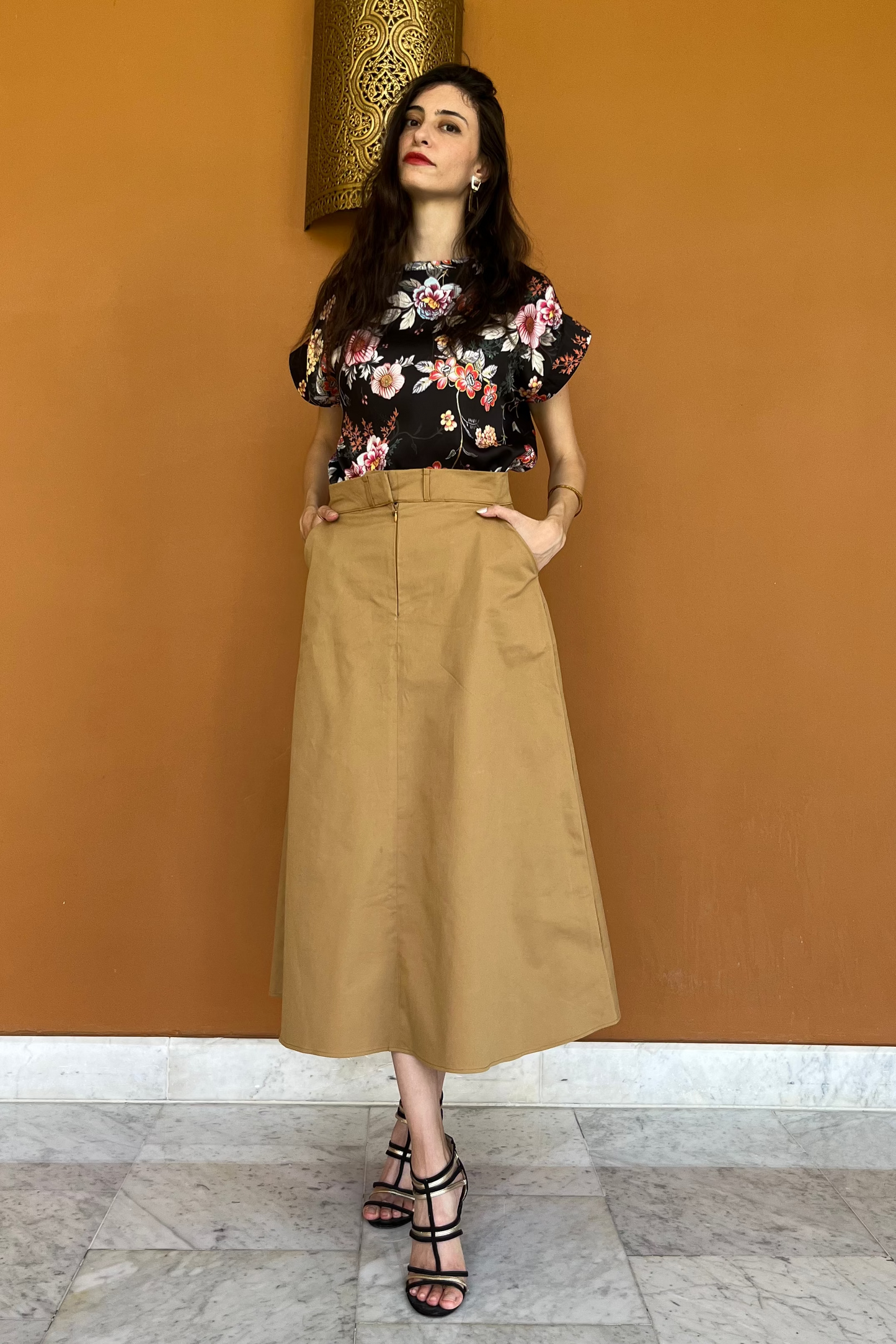 Retro Floral Top