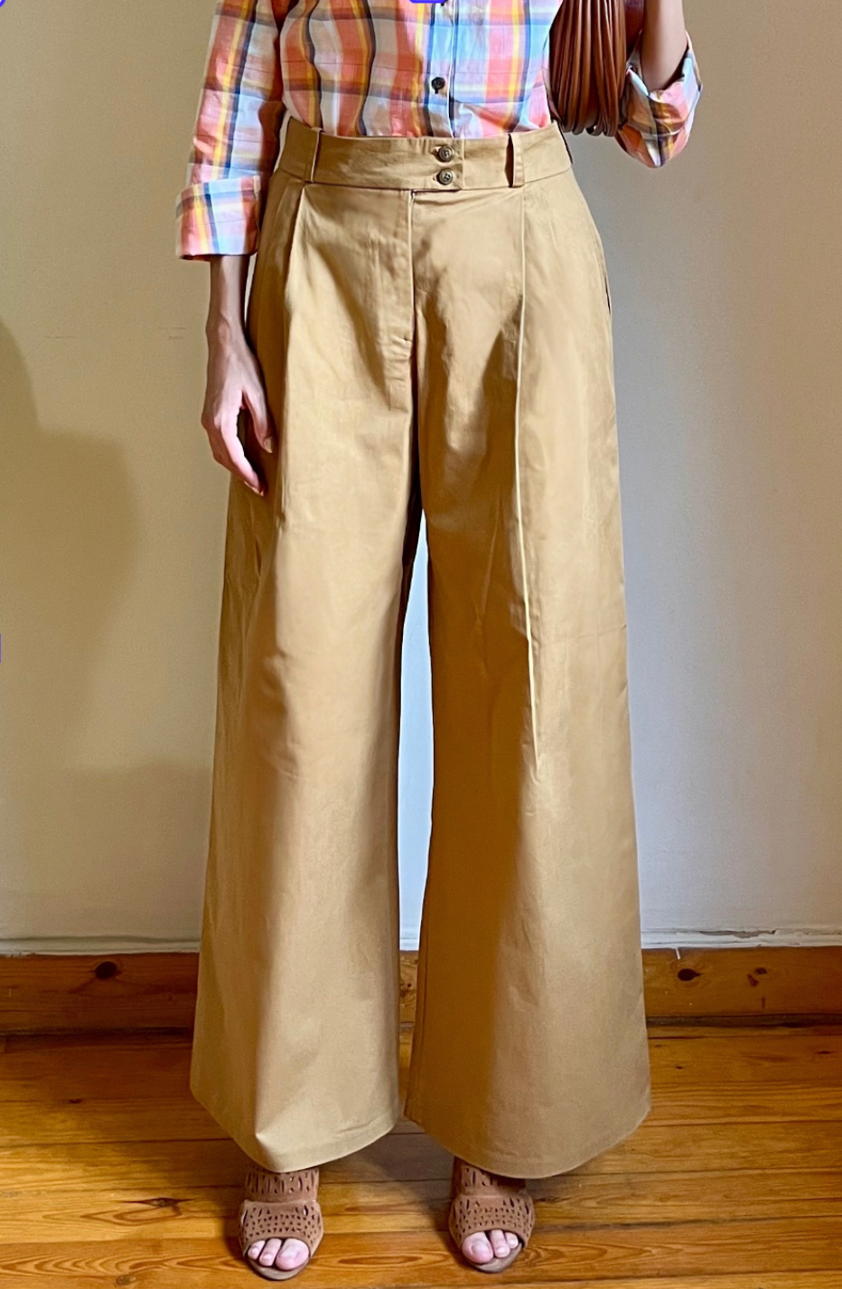 Flared Midi-pants