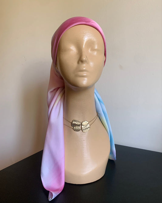 Pastel Satin Scarf