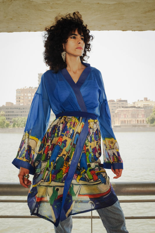 The Eternal Nile Chiffon Kimono