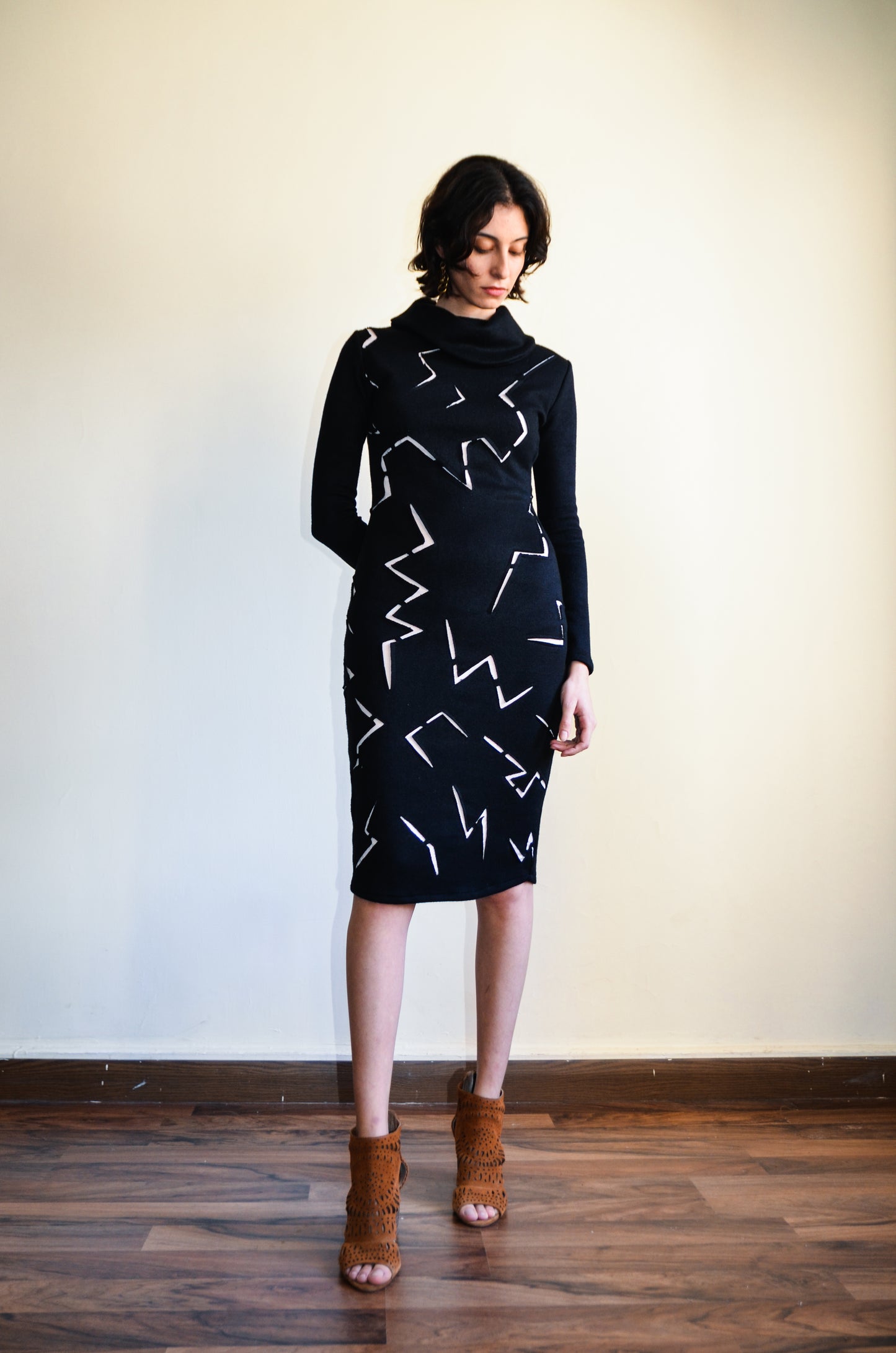 The Black Crack Dress