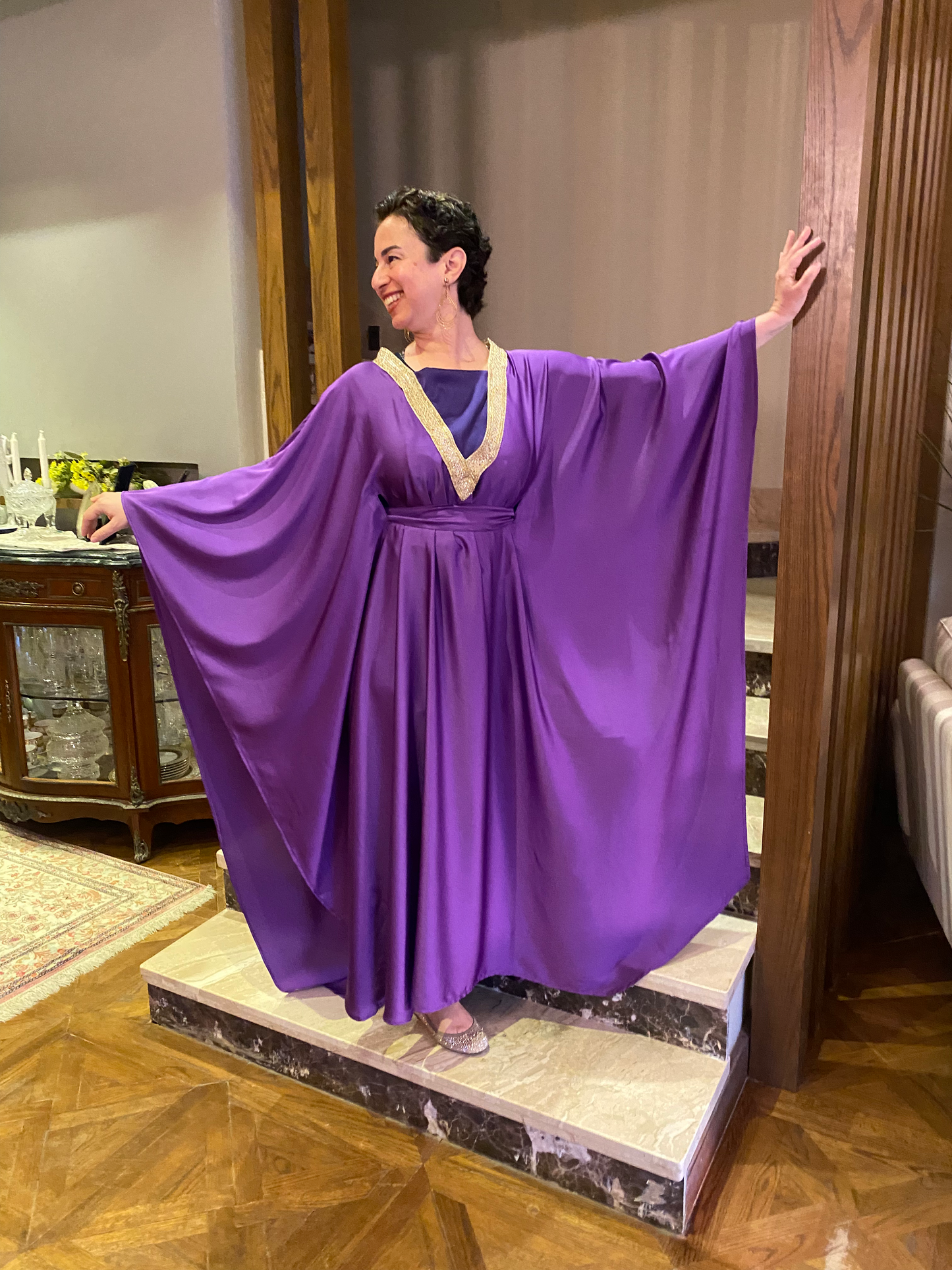 Arabian kaftan in purple