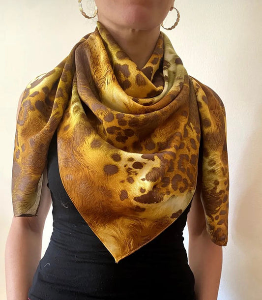 Leopard Silk Scarf (Pre-order)