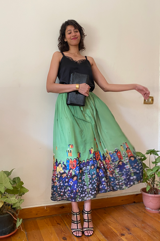 Cotton Harvest Chiffon Skirt
