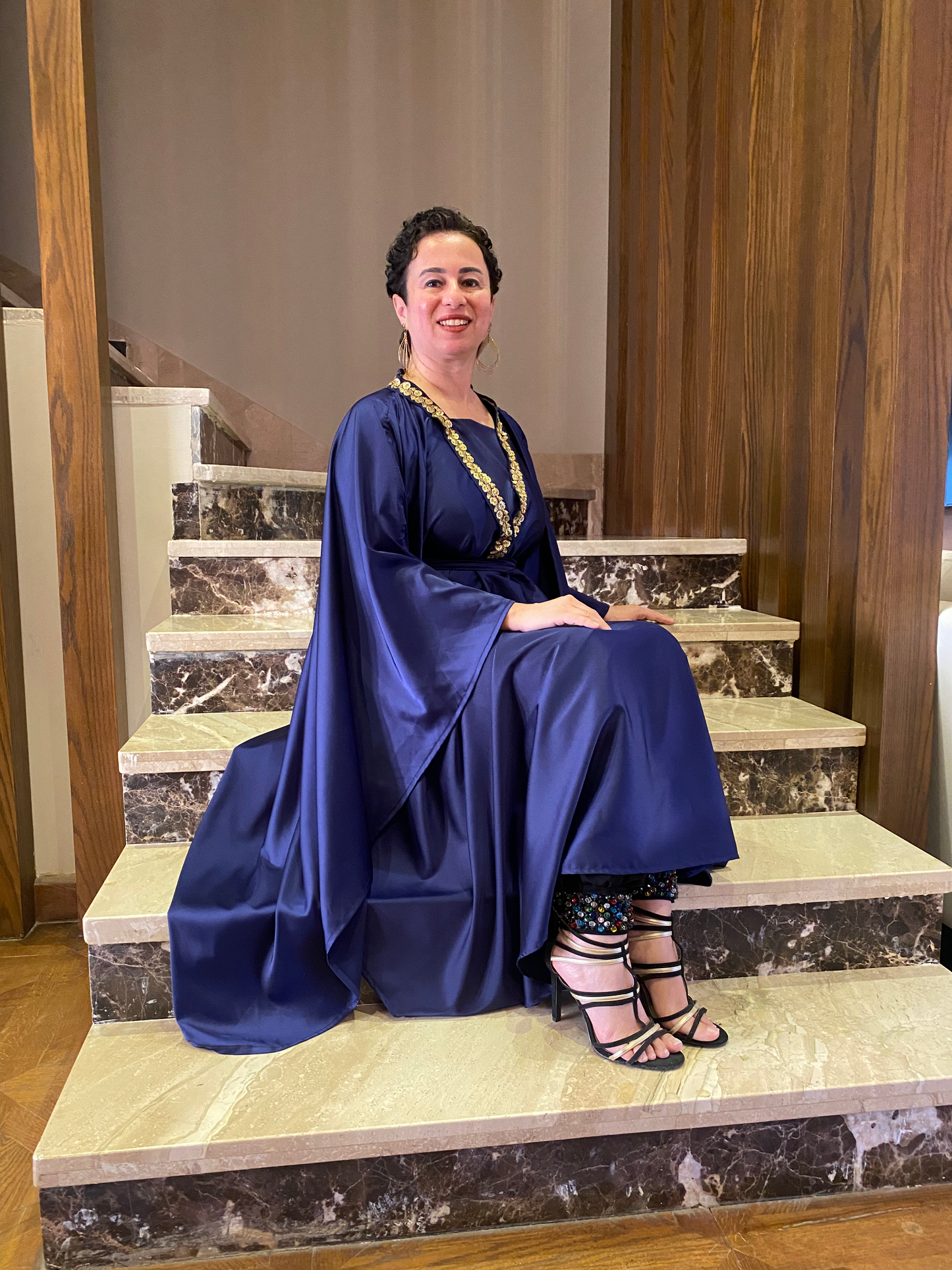 Arabian Kaftan in Indigo